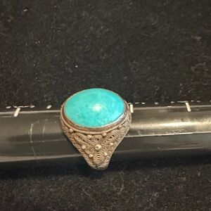 Silver Turquoise Silver Women's Ring